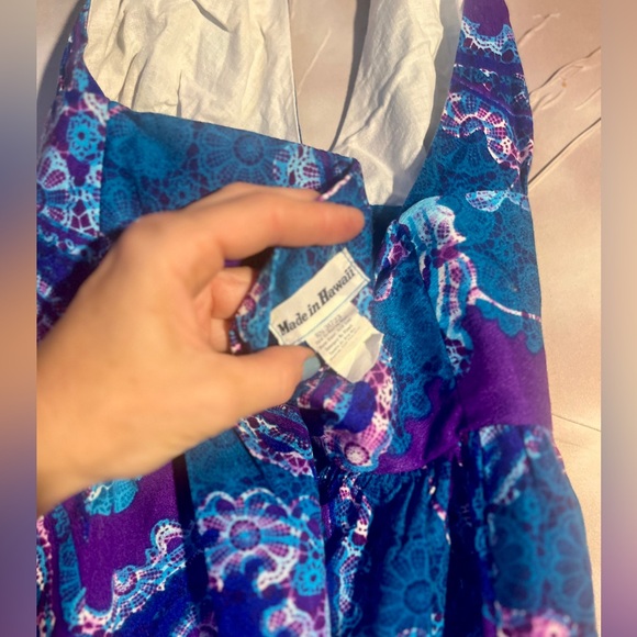 Vintage 60s Hawaiian Halter Minidress - Picture 6 of 8
